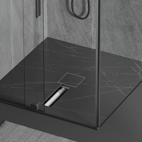 ODPŁYW LINIOWY KWADRATOWY 15x15 CM INOX WYSOKA PRZEPUSTOWOŚĆ DL06 FIX