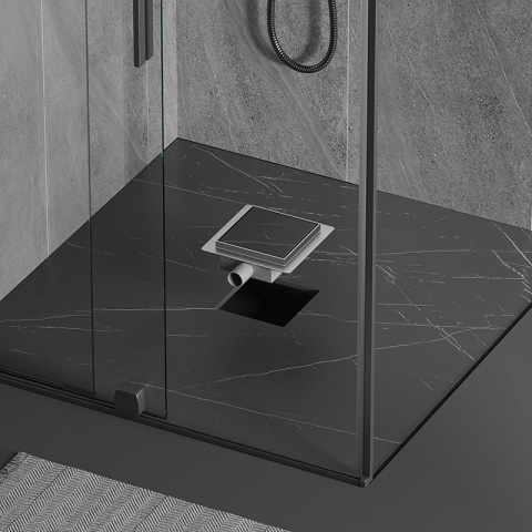 ODPŁYW LINIOWY KWADRATOWY 15x15 CM INOX WYSOKA PRZEPUSTOWOŚĆ DL06 FIX