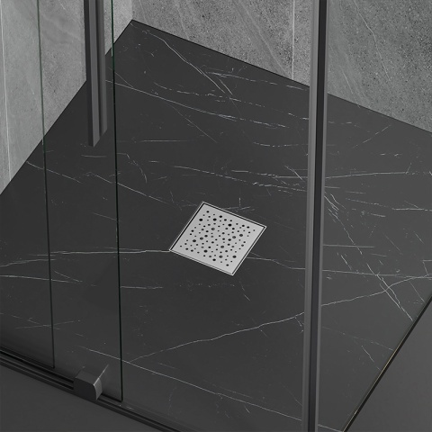 ODPŁYW LINIOWY KWADRATOWY 15x15 CM INOX WYSOKA PRZEPUSTOWOŚĆ DL06 WAVE