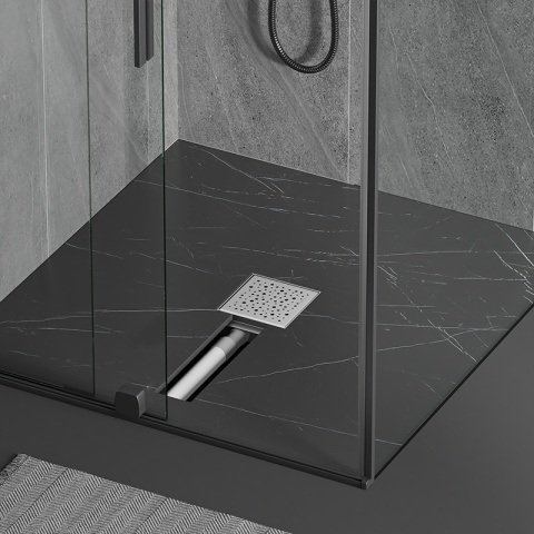 ODPŁYW LINIOWY KWADRATOWY 15x15 CM INOX WYSOKA PRZEPUSTOWOŚĆ DL06 WAVE