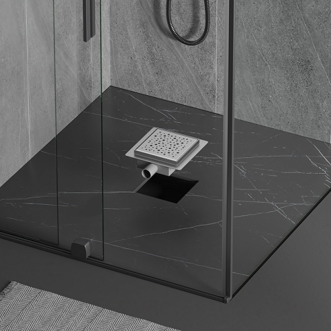 ODPŁYW LINIOWY KWADRATOWY 15x15 CM INOX WYSOKA PRZEPUSTOWOŚĆ DL06 WAVE