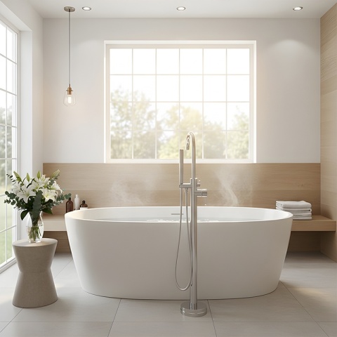 BATERIA ŁAZIENKOWA WOLNOSTOJĄCA F2012 CHROM