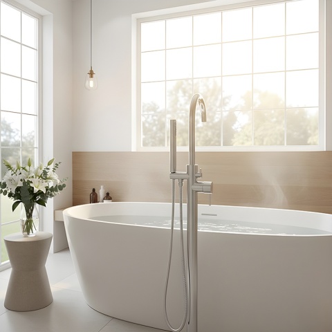 BATERIA ŁAZIENKOWA WOLNOSTOJĄCA F2012 CHROM