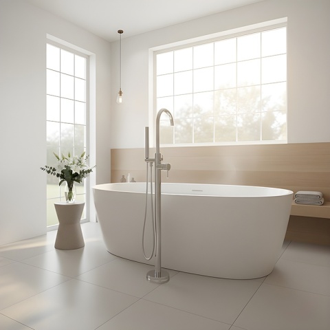 BATERIA ŁAZIENKOWA WOLNOSTOJĄCA F2012 CHROM