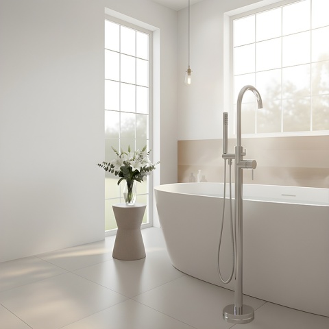 BATERIA ŁAZIENKOWA WOLNOSTOJĄCA F2012 CHROM