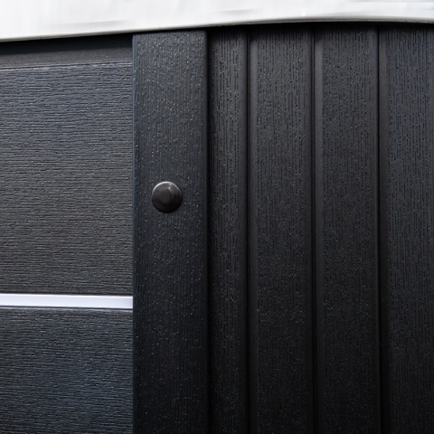 JACUZZI OGRODOWE WANNA SPA347 BIAŁY MARMUR OBUDOWA ANTRACYT 230x230 CM