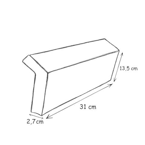 ZAGŁÓWEK PODUSZKA DO WANNY PRZYSSAWKI BIAŁY LUVO-WH 31x13,5