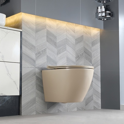 ZESTAW PODTYNKOWY WC STELAŻ TECE MISKA MIZU-CAP-RIM-03 PRZYCISK TC-9240401 CHROM