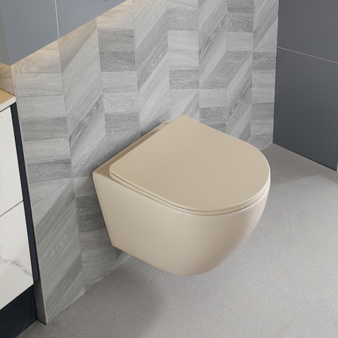 ZESTAW PODTYNKOWY WC STELAŻ TECE MISKA MIZU-CAP-RIM-03 PRZYCISK TC-9240401 CHROM