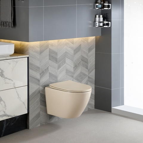 ZESTAW PODTYNKOWY WC STELAŻ TECE MISKA MIZU-CAP-RIM-03 PRZYCISK TC-9240401 CHROM