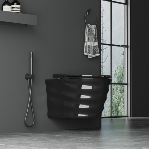 ZESTAW PODTYNKOWY WC STELAŻ TECE MISKA SKAL-BL-RIM-03 PRZYCISK TC-9240401 CHROM