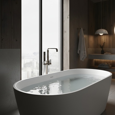 BATERIA ŁAZIENKOWA WOLNOSTOJĄCA F2037A CHROM