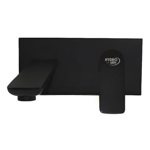 BATERIA UMYWALKOWA ŁAZIENKOWA ŚCIENNA PODTYNKOWA DŁUGA WYLEWKA F05K CZARNA