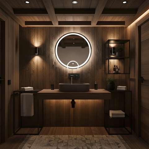 BATERIA UMYWALKOWA ŁAZIENKOWA ŚCIENNA PODTYNKOWA DŁUGA WYLEWKA F05K CZARNA