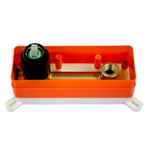 BATERIA UMYWALKOWA ŁAZIENKOWA ŚCIENNA PODTYNKOWA DŁUGA WYLEWKA F05K CZARNA