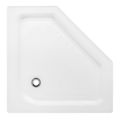 BRODZIK PRYSZNICOWY PIĘCIOKĄTNY WYSOKI SXL07B BIAŁY 90x90 CM