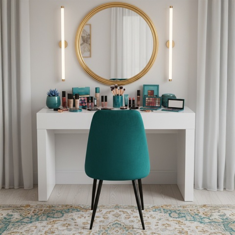 FOTEL KRZESŁO WELUROWE TAPICEROWANE NIKA BUTELKOWA ZIELEŃ NOGI CZARNE