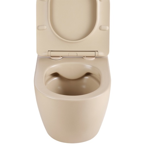 MISKA WC WISZĄCA RIMLESS MIZU-CAP-RIM-03 CAPPUCCINO DESKA WOLNOOPADAJĄCA DUROPLAST