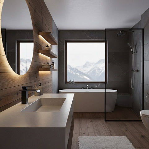 BATERIA UMYWALKOWA ŁAZIENKOWA F303B CZARNA