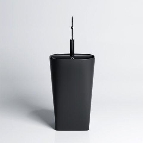 UMYWALKA WOLNOSTOJĄCA CERAMICZNA OWALNA CLARO-MTB-490 CZARNY MAT 49x38 CM