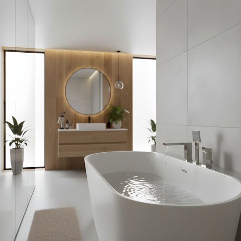 BATERIA ŁAZIENKOWA NAWANNOWA F301A CHROM