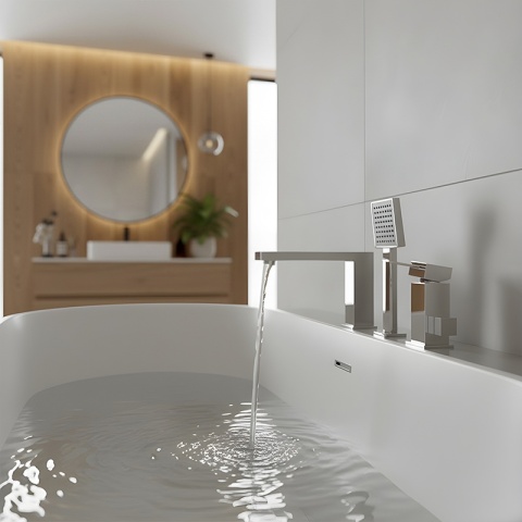 BATERIA ŁAZIENKOWA NAWANNOWA F301A CHROM