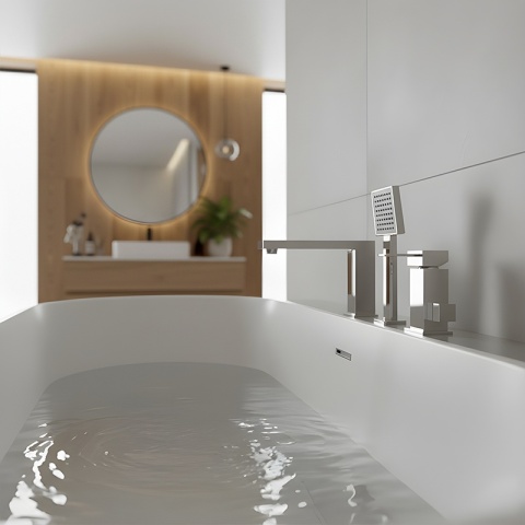 BATERIA ŁAZIENKOWA NAWANNOWA F301A CHROM