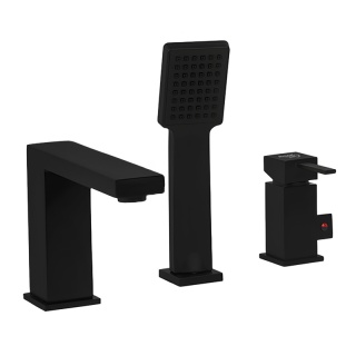 BATERIA ŁAZIENKOWA NAWANNOWA F301B CZARNA