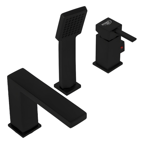 BATERIA ŁAZIENKOWA NAWANNOWA F301B CZARNA