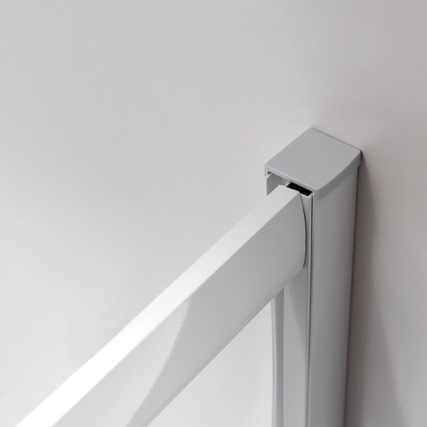 KABINA PRYSZNICOWA PÓŁOKRĄGŁA Z BRODZIKIEM MAJA BIAŁA 90x90 CM 5 MM