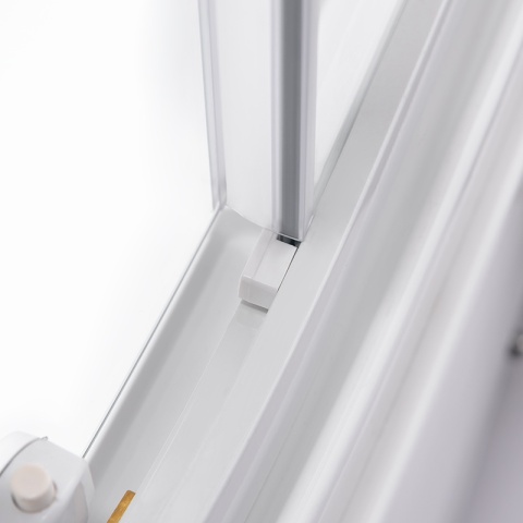 KABINA PRYSZNICOWA PÓŁOKRĄGŁA Z BRODZIKIEM MAJA BIAŁA 90x90 CM 5 MM