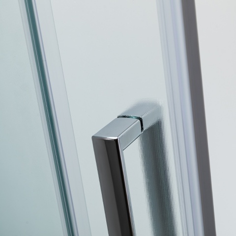 KABINA PRYSZNICOWA PÓŁOKRĄGŁA Z BRODZIKIEM MAJA CHROM MROŻONE SZKŁO 80X80 MAJA-CH-FR-80X80