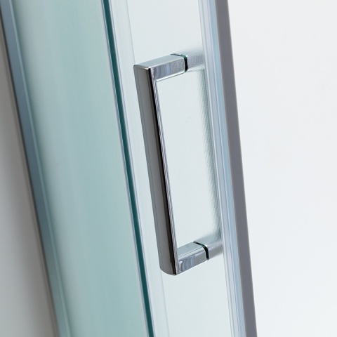 KABINA PRYSZNICOWA PÓŁOKRĄGŁA Z BRODZIKIEM MAJA CHROM MROŻONE SZKŁO 80X80 MAJA-CH-FR-80X80