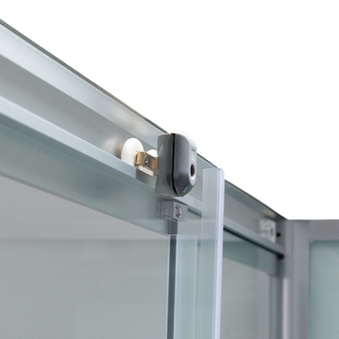 KABINA PRYSZNICOWA Z HYDROMASAŻEM LISA SZCZOTKOWANY CHROM 80x80 CM