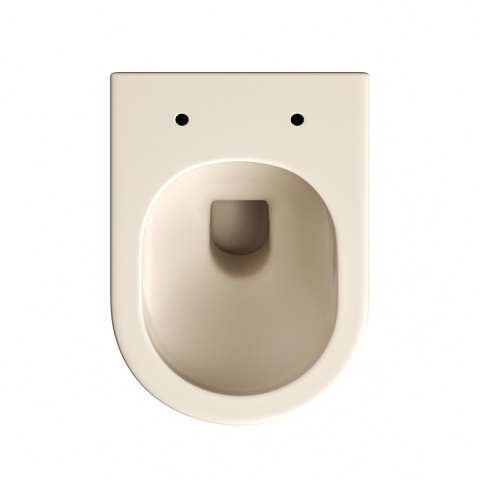 MISKA WC WISZĄCA RIMLESS LUMA-CAP-RIM-03 CAPPUCCINO RYFLOWANA DESKA WOLNOOPADAJĄCA DUROPLAST