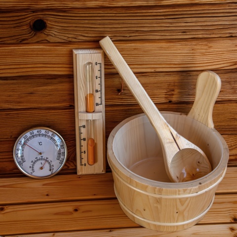 SAUNA OGRODOWA FIŃSKA BECZKA Z PIECEM TROMSO-HG-2 4-6 OSOBOWA 210x240 CM