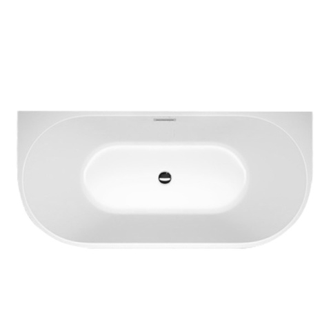 WANNA WOLNOSTOJĄCA PRZYŚCIENNA LENA2 527C2 BIAŁA PRZELEW CHROM 160x80 CM