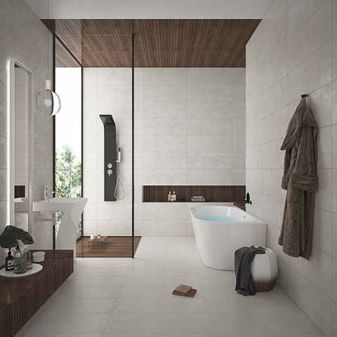 WANNA WOLNOSTOJĄCA PRZYŚCIENNA LENA2 527C2 BIAŁA PRZELEW CHROM 160x80 CM