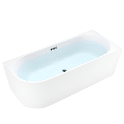 WANNA WOLNOSTOJĄCA PRZYŚCIENNA MERA2-509C2-R PRAWA BIAŁA PRZELEW CHROM 160x75 CM