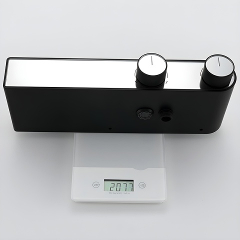 BATERIA PRYSZNICOWA ŁAZIENKOWA Z DESZCZOWNICĄ NATRYSKOWA F12-BL CZARNA LCD