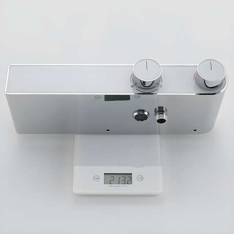 BATERIA PRYSZNICOWA ŁAZIENKOWA Z DESZCZOWNICĄ NATRYSKOWA F12A CHROM LCD