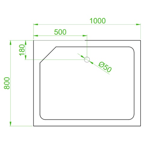 KABINA PRYSZNICOWA Z HYDROMASAŻEM ALMA PRAWA SZCZOTKOWANY CHROM 100X80