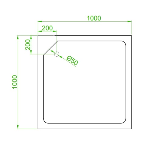 KABINA PRYSZNICOWA Z HYDROMASAŻEM LISA SZCZOTKOWANY CHROM 100x100 CM