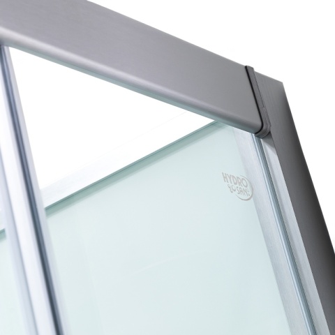 KABINA PRYSZNICOWA Z HYDROMASAŻEM LISA SZCZOTKOWANY CHROM 90x90 CM