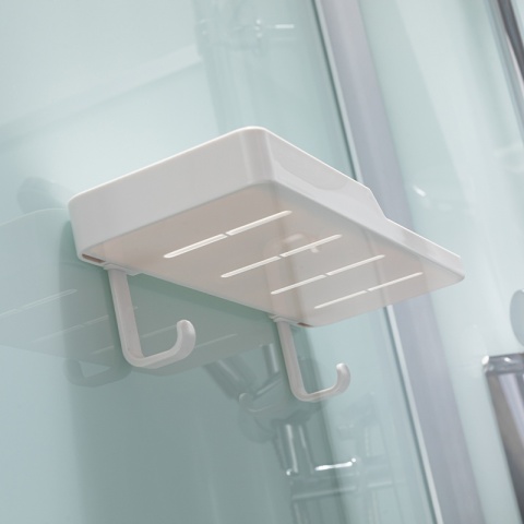 KABINA PRYSZNICOWA Z HYDROMASAŻEM LISA SZCZOTKOWANY CHROM 90x90 CM