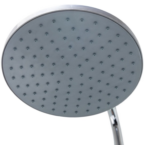 KABINA PRYSZNICOWA Z HYDROMASAŻEM LISA SZCZOTKOWANY CHROM 100x100 CM