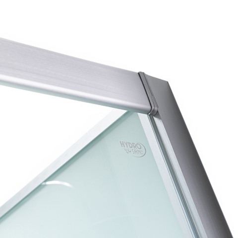 KABINA PRYSZNICOWA Z HYDROMASAŻEM PUERTO 01A SZCZOTKOWANY CHROM 80x80 CM PUERTO-CH-BR-01A-80