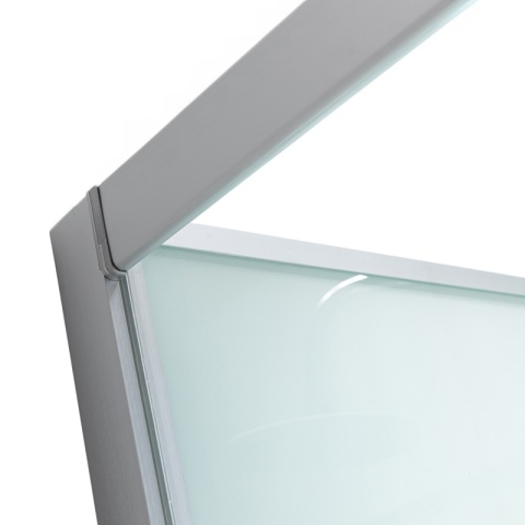 KABINA PRYSZNICOWA Z HYDROMASAŻEM PUERTO 01B SZCZOTKOWANY CHROM 90x90 CM