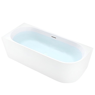 WANNA WOLNOSTOJĄCA PRZYŚCIENNA MERA2-509C2-L-P-WH LEWA BIAŁA PRZELEW BIAŁY 160x75 CM