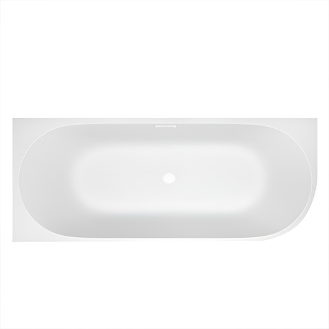 WANNA WOLNOSTOJĄCA PRZYŚCIENNA MERA2-509C2-L-P-WH LEWA BIAŁA PRZELEW BIAŁY 160x75 CM